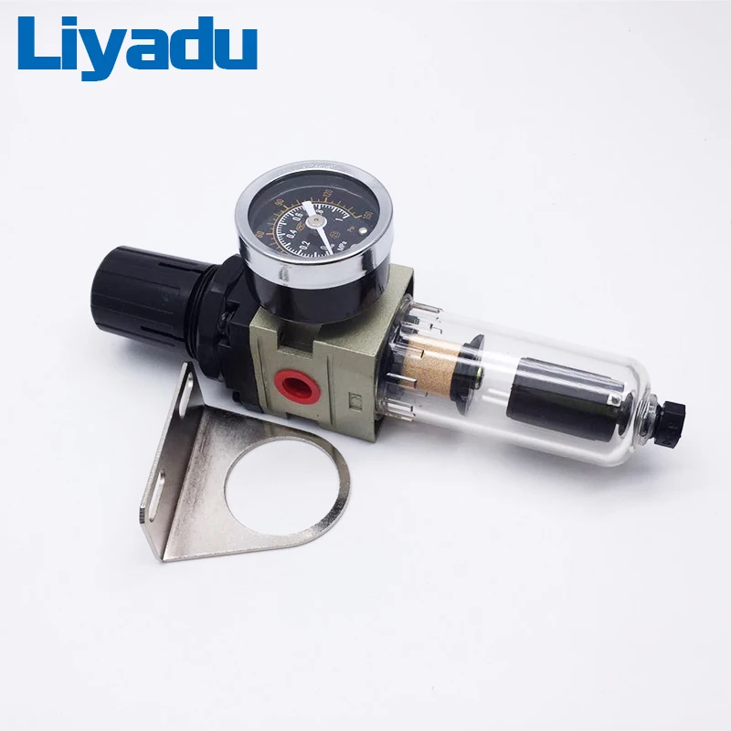 AW2000-02D G1/4 Пневматический регулирующий фильтр редукционный клапан автоматический дренажный масляный водный воздушный фильтр сепаратора