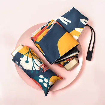 

Small Pocket 5 FoldingSunshade Sunny Umbrella Women Sun Protection UV Umbrella Portable Compact Folding Sun Umbrella Small Size