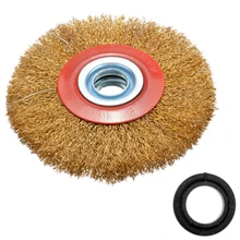 5 ''/8'' стальная проволочная полировальная щетка, колесная машинка, кисть для полировки, прочная для очистки металлической поверхности, дерузация, шлифовальная полировка