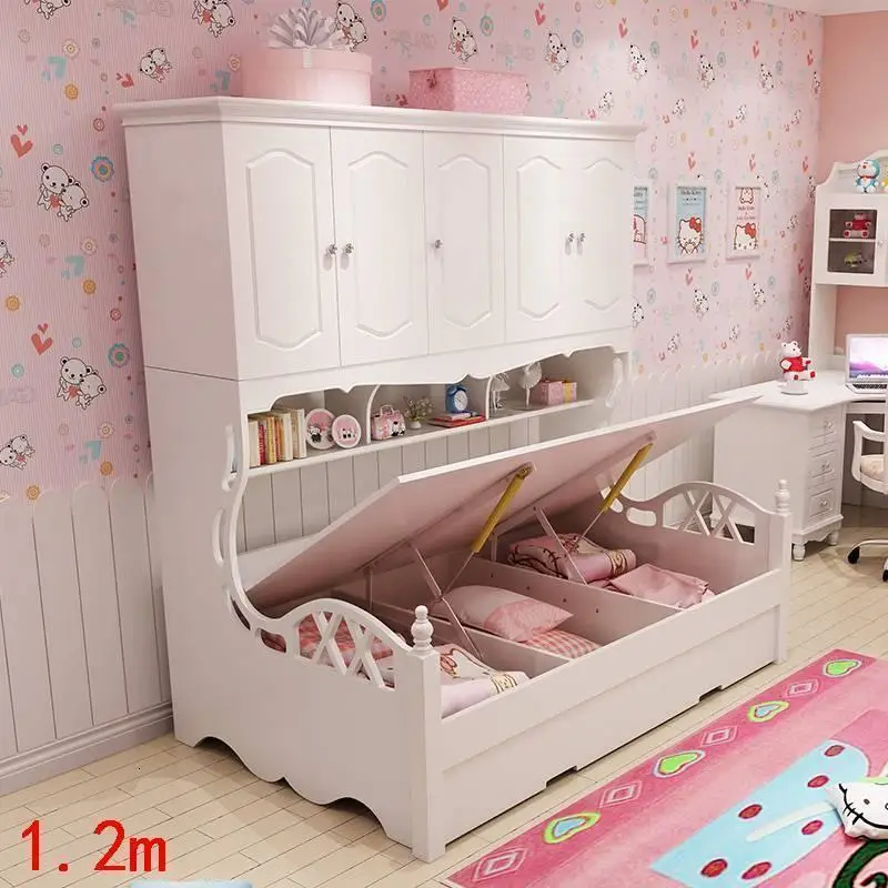Для Mebles Dla Dzieci Yatak Odasi Mobile Muebles De Dormitorio деревянная мебель для спальни с подсветкой Enfant Cama Infantil детская кровать - Цвет: Number 2