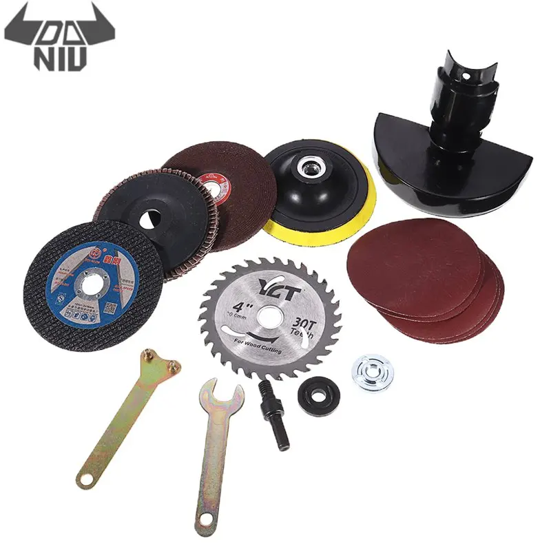 DANIU 16Pcs Angle Grinder Accessories with Protective Cover for 100