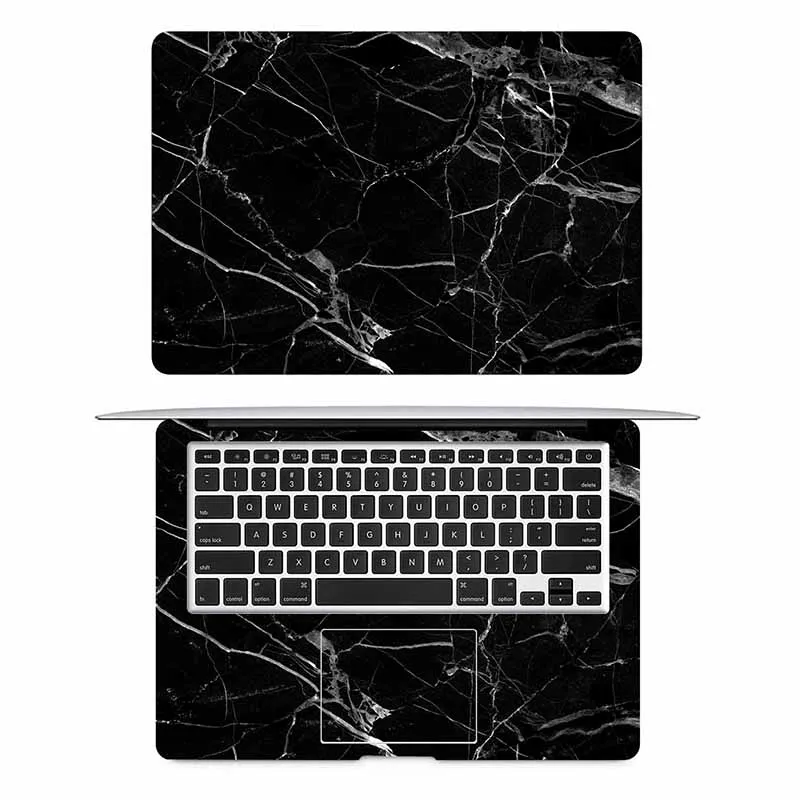 Черная мраморная наклейка для ноутбука MacBook Air 1" 13" Pro 1" retina 12 15 дюймов Mac Book notebook защитная пленка