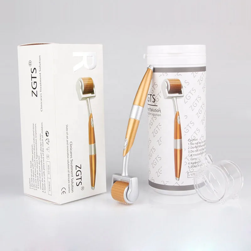 Professional Titanium ZGTS Derma Roller 192 Needles For Face Care Hair-loss Treatment CE Certificate Proved Micro | Красота и
