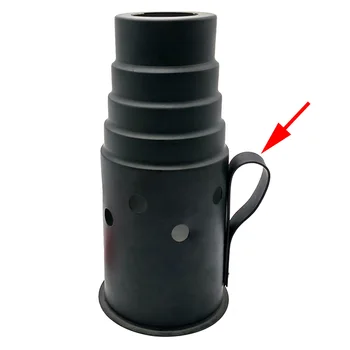 

Big Size Black Metal Hookah Wind Cover For Shisha Hookahs Sheesha Chicha Narguile Accessories Gadget On The Top LM-0944