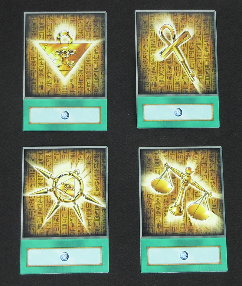 8 шт./компл. Yugioh тысячелетия предметы аниме Стиль половина-матовое карты с древнеегипетским символ семи сокровищ таможня головоломки заклинание карты