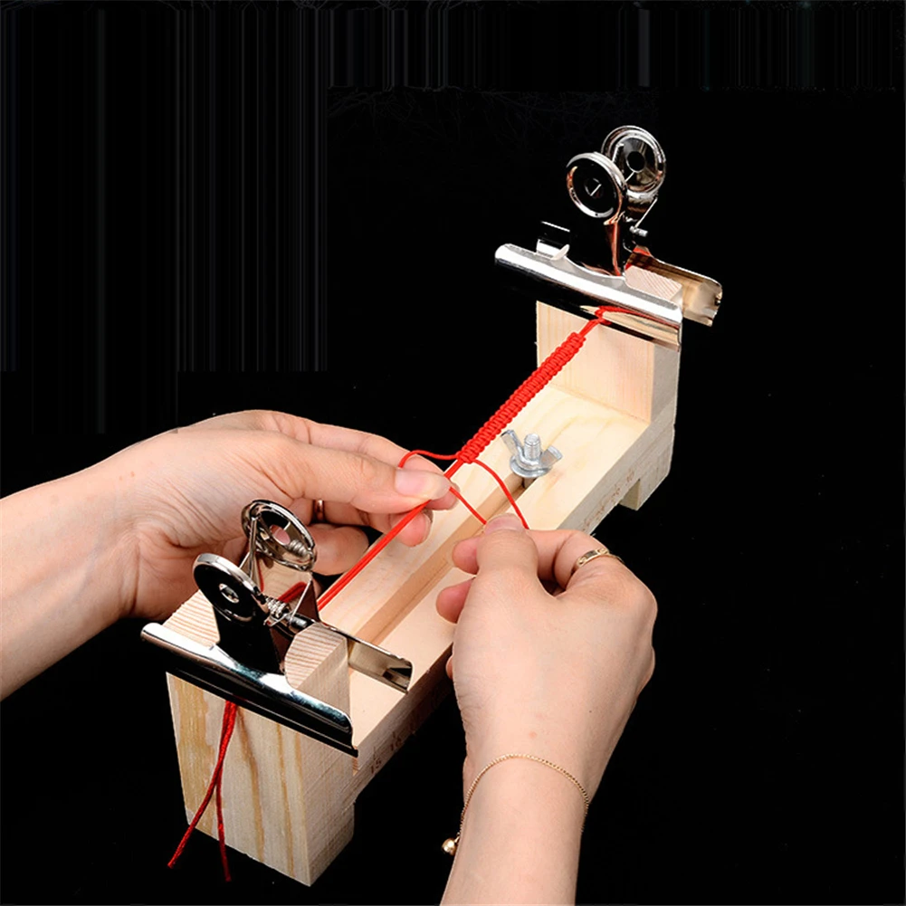 Nosii DIY de Madera Paracord Jig Bracelet Maker Wristband Maker Herramienta de Tejer