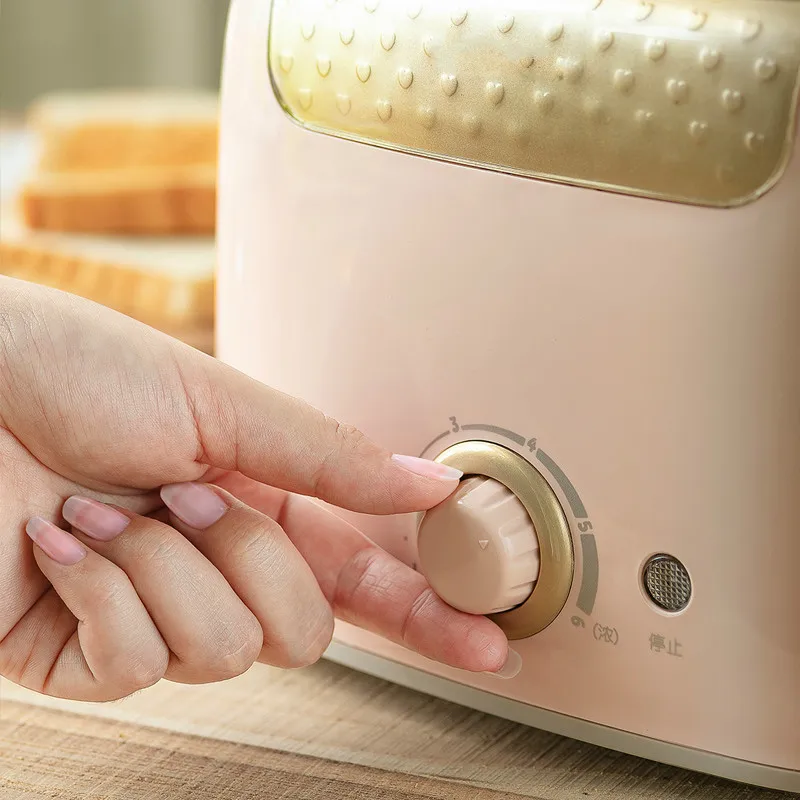 Бытовой тостер с 2 слотами, автоматическая многофункциональная машина для выпечки хлеба, завтрака, 680 Вт, тост, ЕС, США