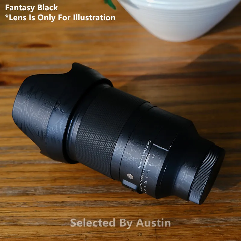 para a Lente da Pele F1.2 e Montagem Decalque Protetor Sigma Anti-risco Lente Adesivo Envoltório Capa Case 35 - Image 3