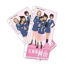 180 шт./компл. рубашка в стиле детектива Конана мультяшная открытка/поздравительная открытка оповещения о сообщениях(в том числе карты/рождества и год подарки