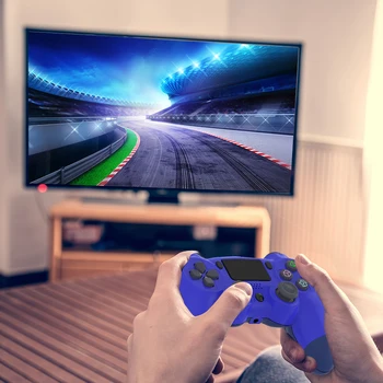 

Bluetooth Controller Thumb Stick Lightweight Double Vibration Motors 3D Game Playing Elements Gamepad for PS4 PS3