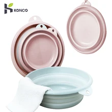 Konco складной умывальник пластиковый портативный умывальник Овощи Фрукты корзина для белья наружная Ванна Кухня Ванная раковина для стирки