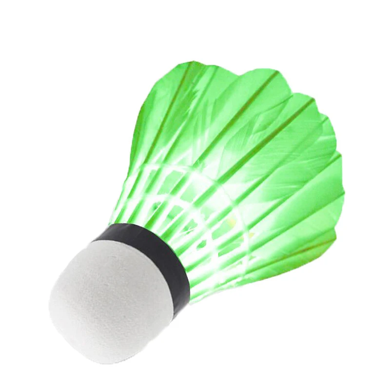 4pcs In Box LED Badminton Shuttlecock Ball Feather Glow in Night Outdoor Entertainment Sport Lighting Balls Accessories Colorful