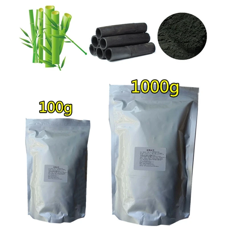 

100g/1000g Activated Carbon Bamboo Toner Natural Edible Pigment Charcoal Powder