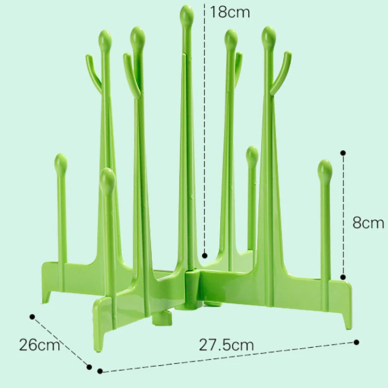 Newborn Infant Nipple Milk Bottle baby Drying Rack Drainer Drying Shelf Feeding Bottle Storage Rack Foldable Portable YHZ009
