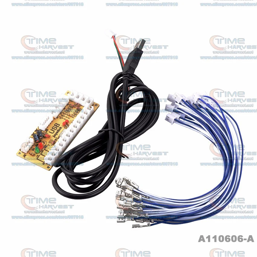 Нулевая задержка игровой 1P USB энкодер на джойстик для MAME Jamma PC боевая игра использование для сборки аркадной игровой машины