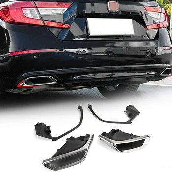 

Car Exhaust Muffler Tail Pipe Tip Tailpipe Modified Upgrade with Throat Bracket Kit for Honda Accord 2018-2020