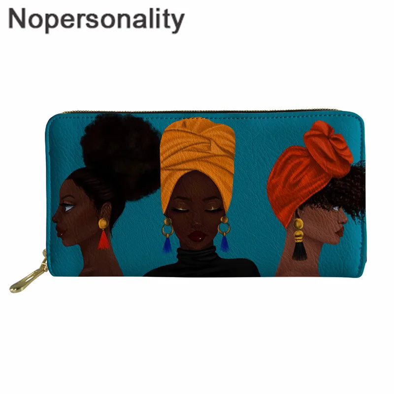 Z5259Z21 Nopersonality женский кошелек из искусственной кожи клатч кошелек Melanin queen женский с принтом в африканском стиле уникальные женские длинные кошельки на заказ - Цвет: Z5259Z21