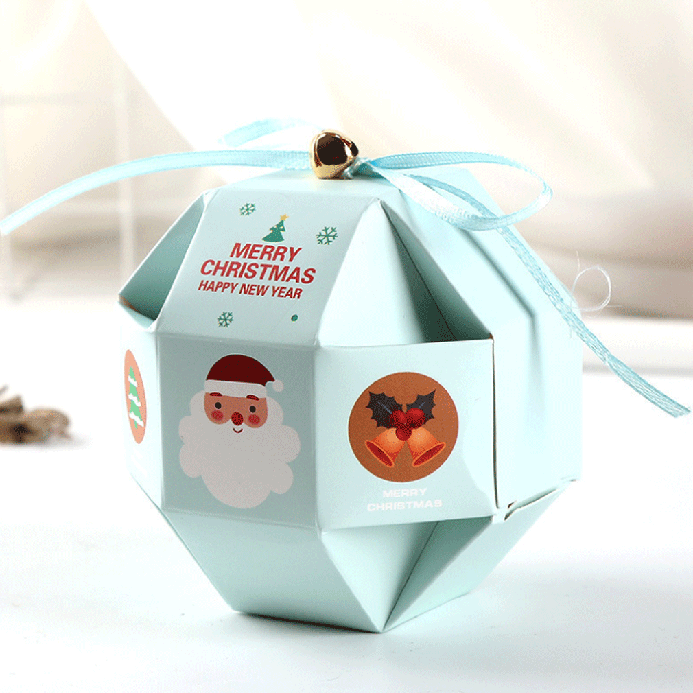 Merry Christmas Tree Bell Party Paper Favour Gift Sweets Carrier Bags Boxes
