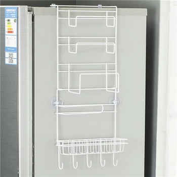

Promotion--Fridge Hanging Rack Shelf Side Storage Multi-Layer Sidewall Holder Spice Rack Jar Bottle Holder Wall Storage Containe