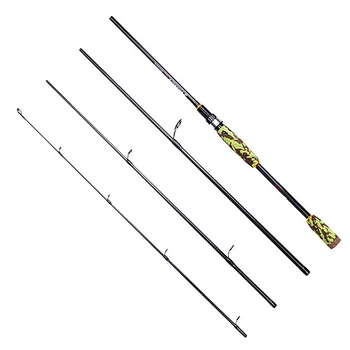 

Carbon Fiber Rod Spinning Fishing Rods Casting Travel Rod 4 Sections Fast Action Fishing Lure Rod (2.4M Spinning Rod )