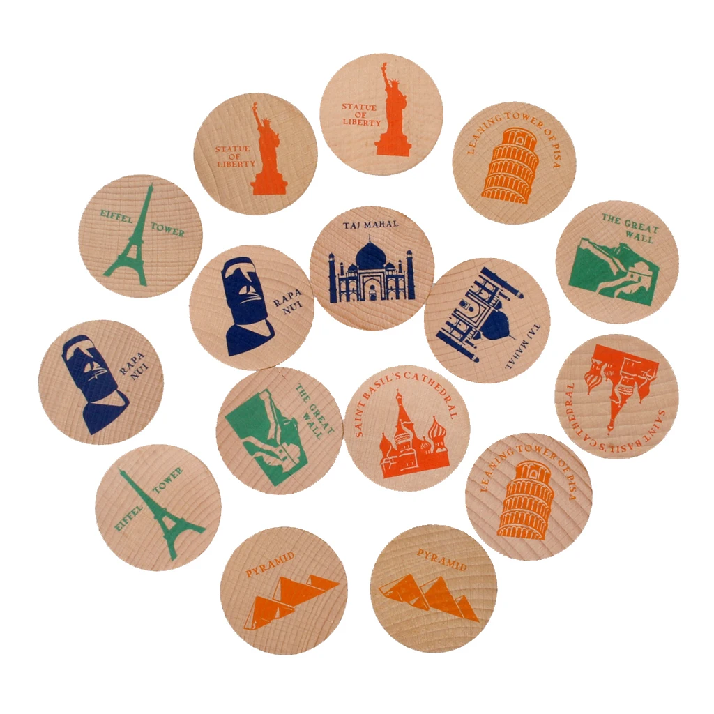 Детские деревянные плитки памяти игры развивающие матч игрушки-архитектурные