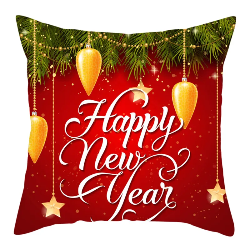 Fuwatacchi размером 45*45 см наволочка год Рождественский Чехол на подушку пледы наволочки для подушек Декоративные Красного цвета, накидка для подушки, для украшения дома, дивана