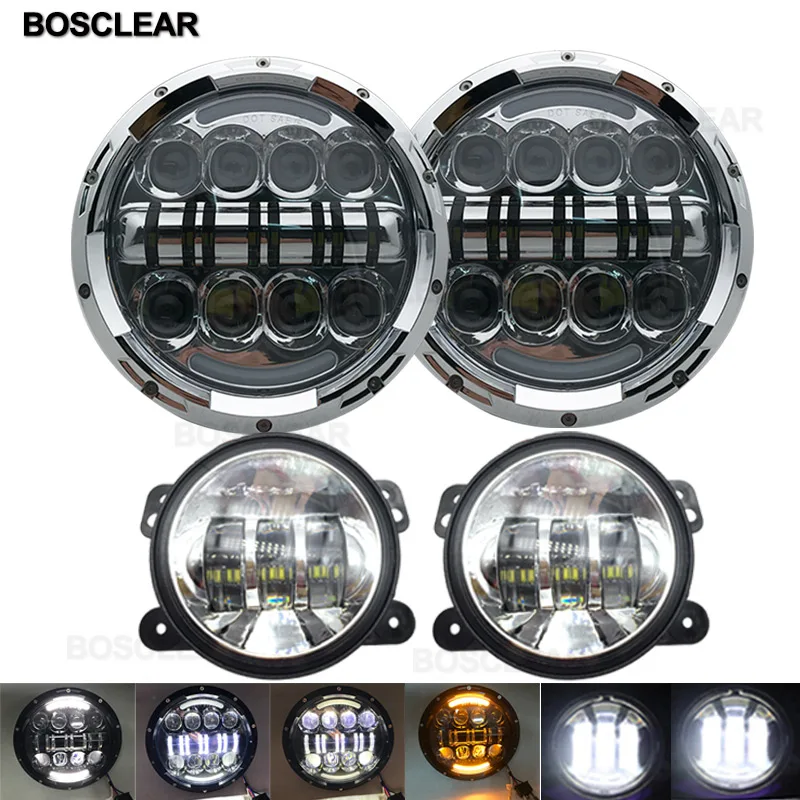 Для toyota fj cruiser фары для Landcruiser HZJ75 75 78 79 серии JTX Land Cruiser для Mazda miata na mx5 miata - Цвет: 80w sliver set