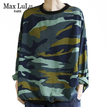 

Max LuLu New 2020 Spring Fashion Ladies Vintage Tee Shirts Womens Loose Camouflage Tshirts Casual Cotton Tops Clothes Plus Size