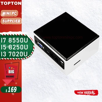 

Palmsize Mini PC Intel Core i5 8250U i7 8550U Windows 10 Pro 2*COM RS232 2* Lan With Copper Fan WiFi HDMI VGA DP USB-C