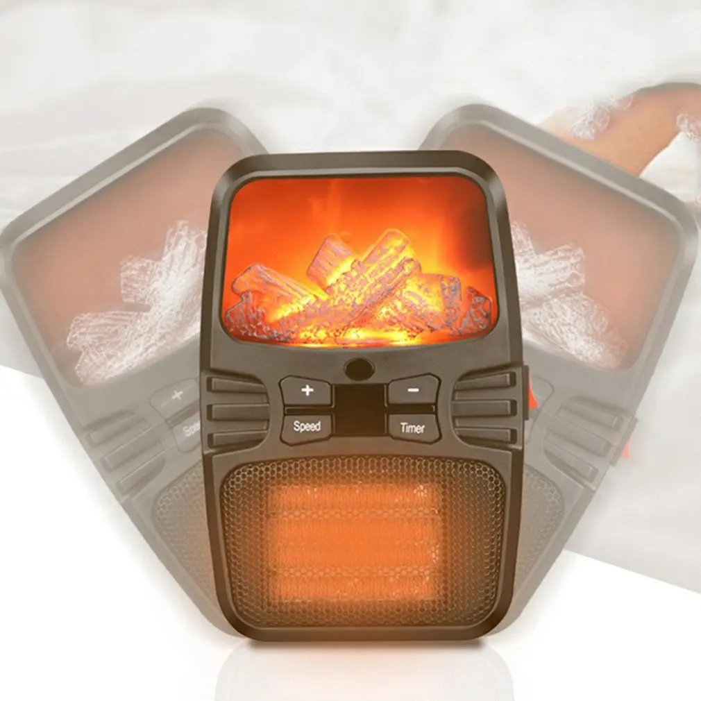 

Mini Planet Electric Heater 220V 500W Portable Desktop Small Fan Warmer 9-speed Temperature Warmer Machine for Winter 1000W LED