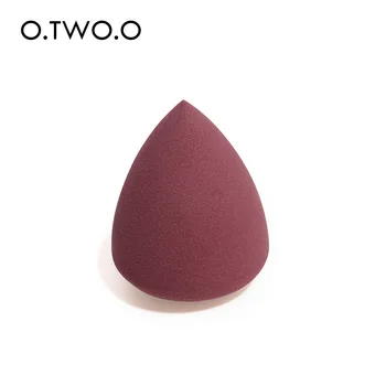 

O.TWO.O Microfiber Velvet Sponge Red Wine Color Drop Cosmetic Puff Fluff Surface Make Up Tools