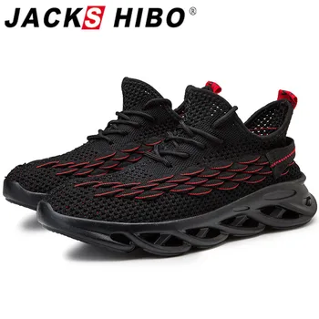 

JACKSHIBO Men Running Sneakers Outdoor Breathable Sport Shoes For Male Footwear Sport Shoes Men Non Slip Walking Sneakers