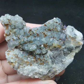 

81g.Natural rare blue green fluorite mineral specimen and stone decoration crystal healing energy QUARTZ GEM