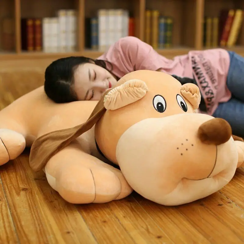 Гигантская плюшевая игрушка для собак, супер мягкая большая плюшевая собачья кукла с подушкой для сна, подарок, милые плюшевые мягкие игрушки для детей