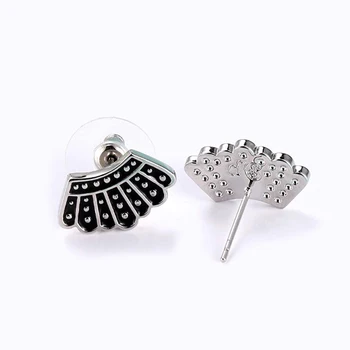 

Dissent Stud Earrings Alloy Earring Ruth Bader Ginsburg Quote Stud
