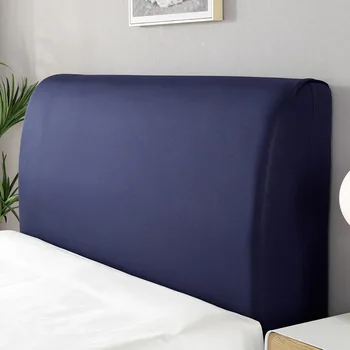 

Simple Solid Color All-inclusive Headboard Covers Bed Head Cover Elastic Bed Head Dust Covers Nordic Thick Bed Back Protection