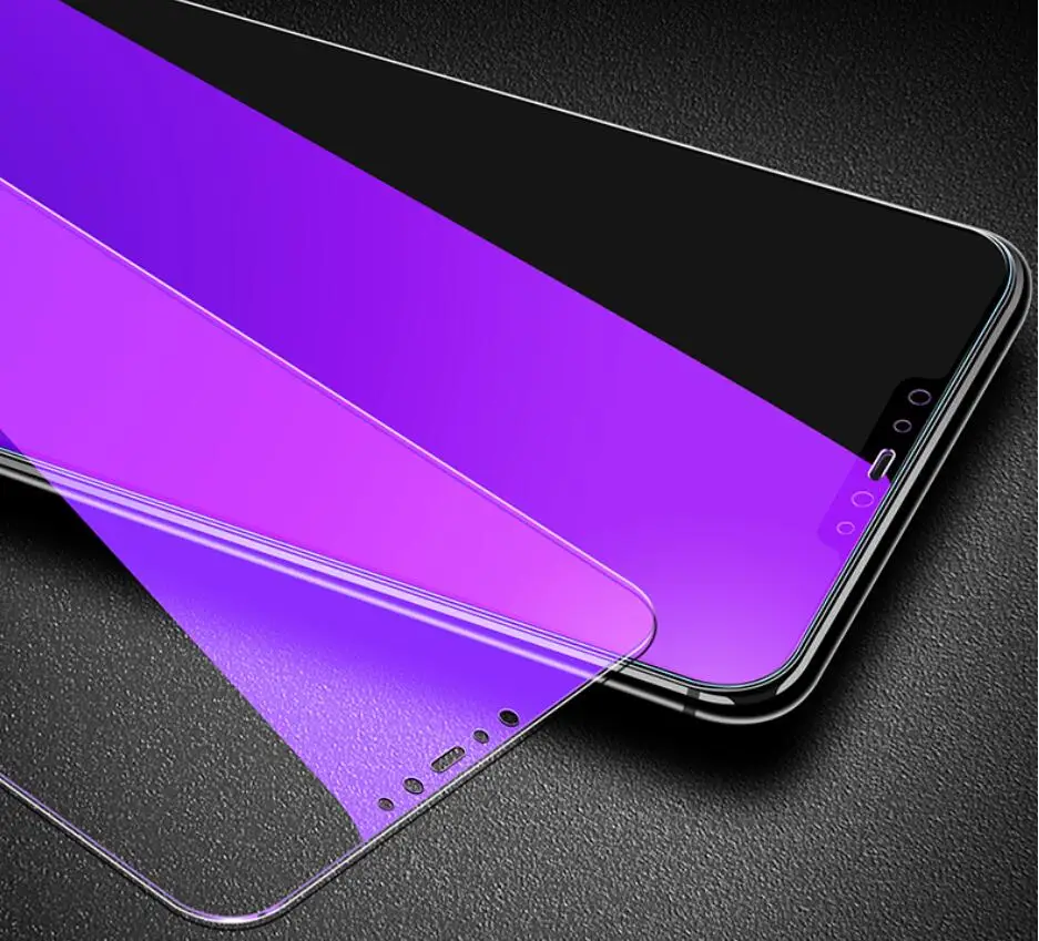

Anti Blue Purple Light Tempered Glass For Xiaomi CC9 MI9 SE MI8 Lite MI8 SE Mi6X Protective Film for Redmi K20 Pro 6 Pro MIX3 F1