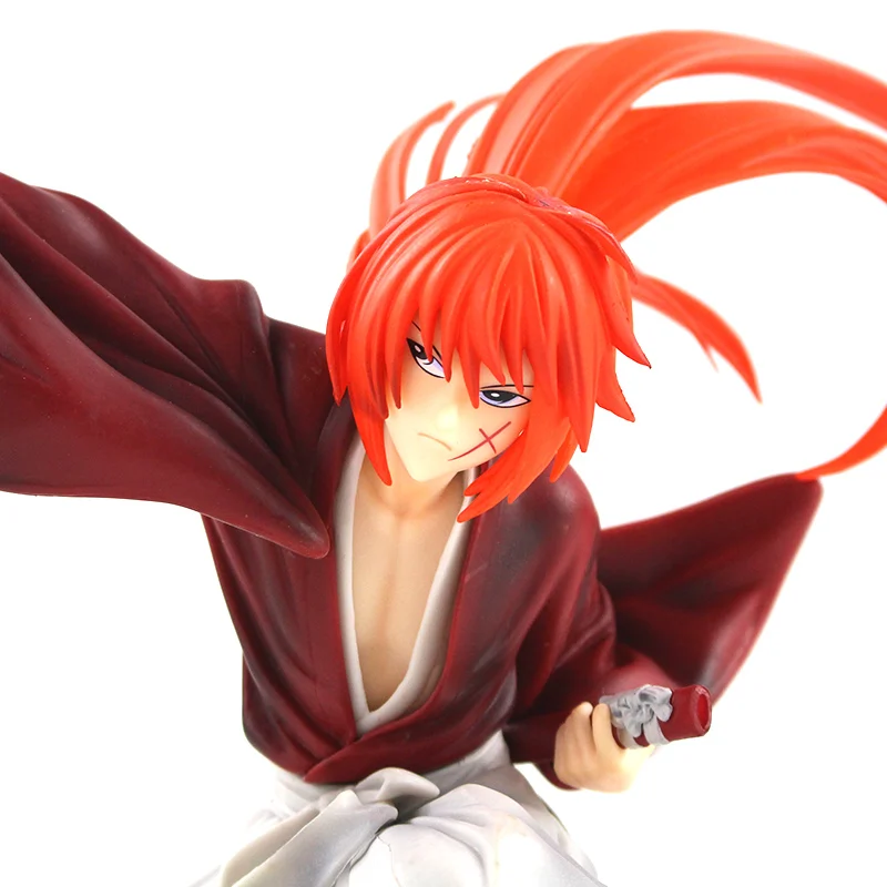 19 см Самурай X Rurouni Kenshin Himura Kenshin ПВХ фигурка игрушка Коллекционная модель игрушки подарки на день рождения
