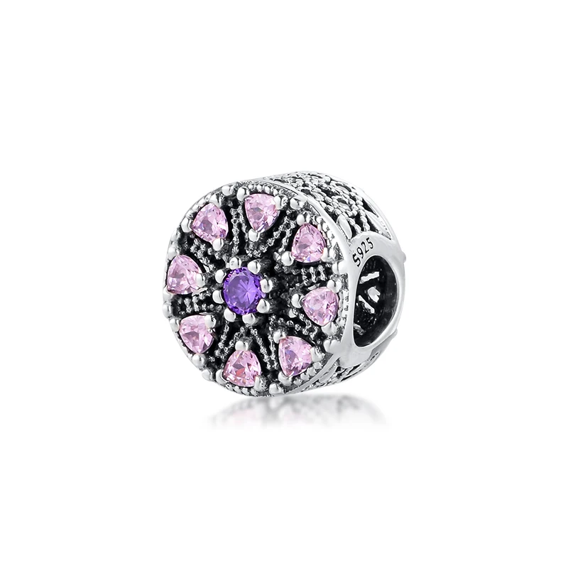 Charms fits for Bracelets Necklaces 100% 925 Sterling Silver Jewelry Shimmering Medallion Beads Free Shipping | Украшения и