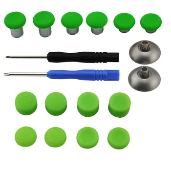 

SOONHUA 18pcs Replacement Thumbsticks Trigger Replacement Button Cap With Screwdriver And Joystick For PS4 Controller