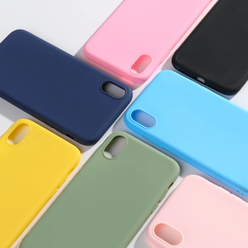 

Candy Case For iPhone 11 Case Silicon Cover For Iphone XR XS Max X 7 8 6 6s Plus 5S 5 SE Cover Bumper For Iphone 11 pro Max Capa