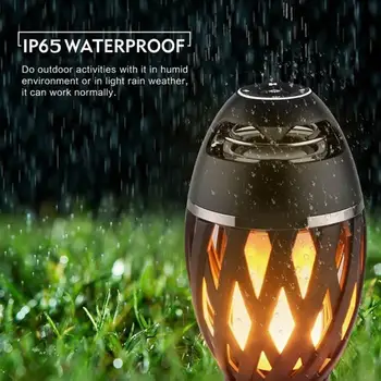 

LED Music Lamp Wireless Outdoor Travel Portable Wireless Bluetooth Bluetooth Lamp Speaker Black Micro USB 5W Bar Audio Home