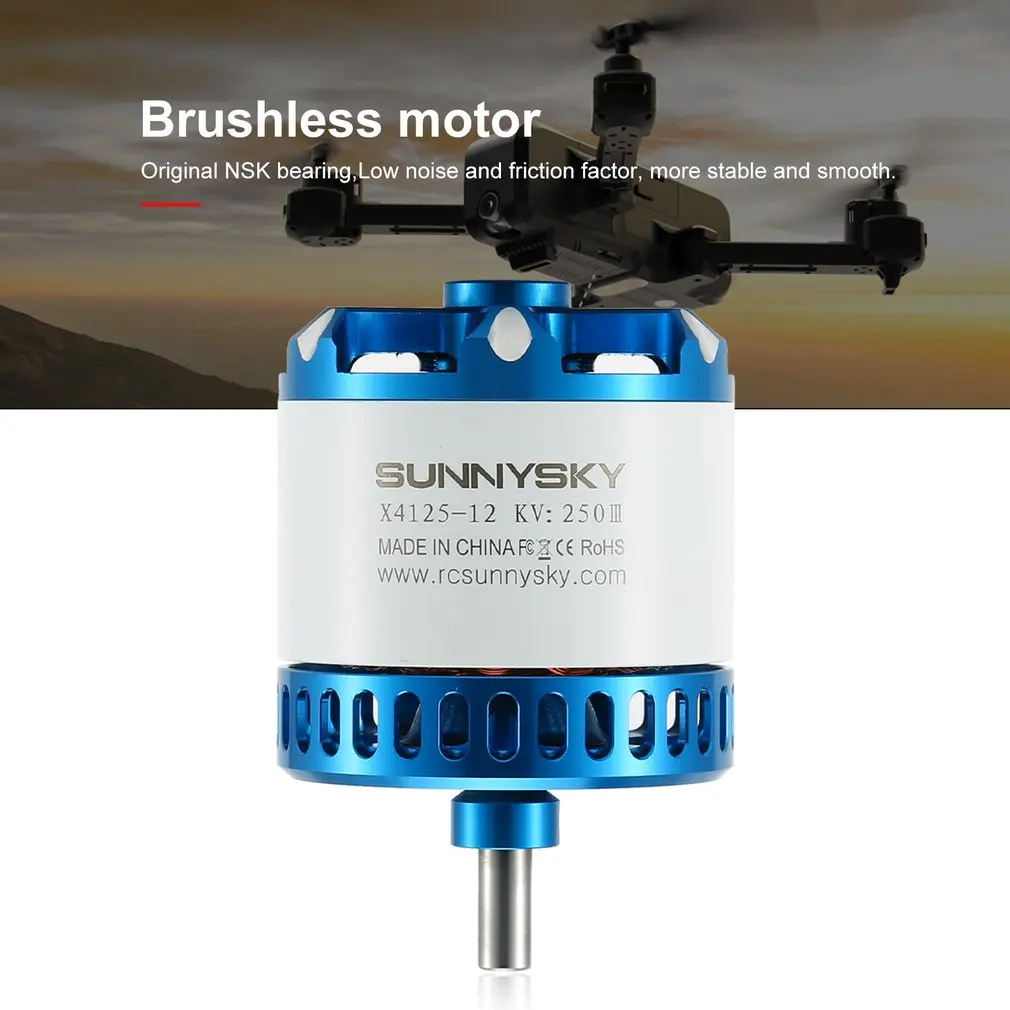 

SUNNYSKY X4125 III 250KV/420KV/515KV Brushless Motor for Fixed - Wing 3D RC Drone Helicopter Airplane Parts Accessories