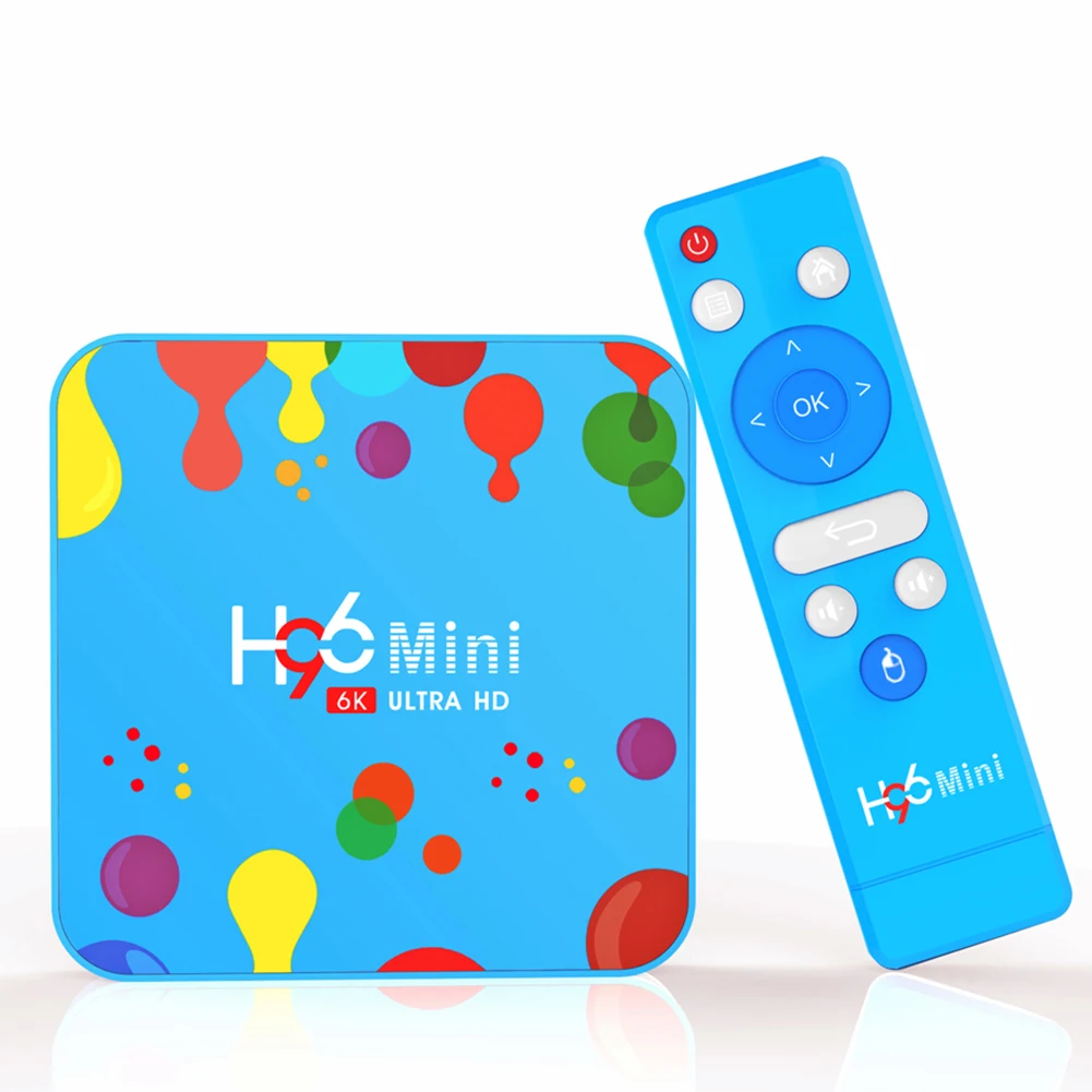 H96 мини H6 Android 9,0 ТВ приставка Allwinner четырехъядерный 64-бит 6K HD 32G 128G EMMC Smart tv wifi Youtube телеприставка медиаплеер