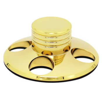 

Copper Vinyl Record Stabilizer Golden-plated LP Turntable Disc Weight