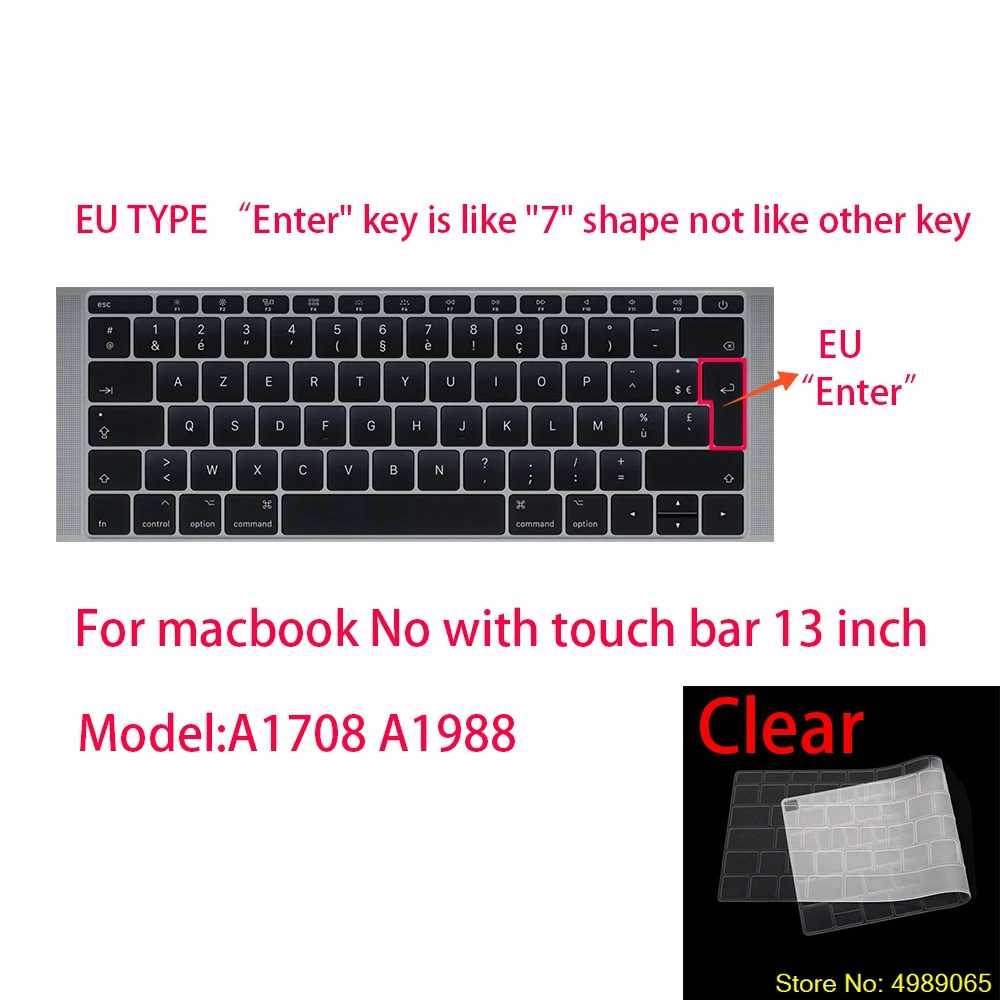 Для Apple Macbook pro13/11Air 13/15 Retina12 дюймов силиконовая прозрачная защитная пленка EU/US все серии Силиконовый чехол для клавиатуры - Цвет: F