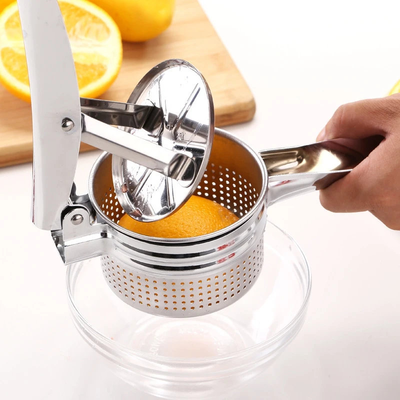 

New Manual Potato Masher Ricer Stainless Steel Baby Food Strainer Fruit and Vegetables Juicer Press Maker Squeezer