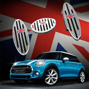 

Car Accessories for R60 Mini Cooper S R55 R56 R60 R61 F54 F55 F56 F60 Aluminum Footrest Gas Brake Clutch Pedal Cover F56 F60 F55