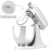 KA-5L 5-Квартовая Гибкая Краевая Колотушка для смесителей KitchenAid Bowl-lift Stand, Пластиковая Плоская Лопатка для Колотушки с силиконовыми краями