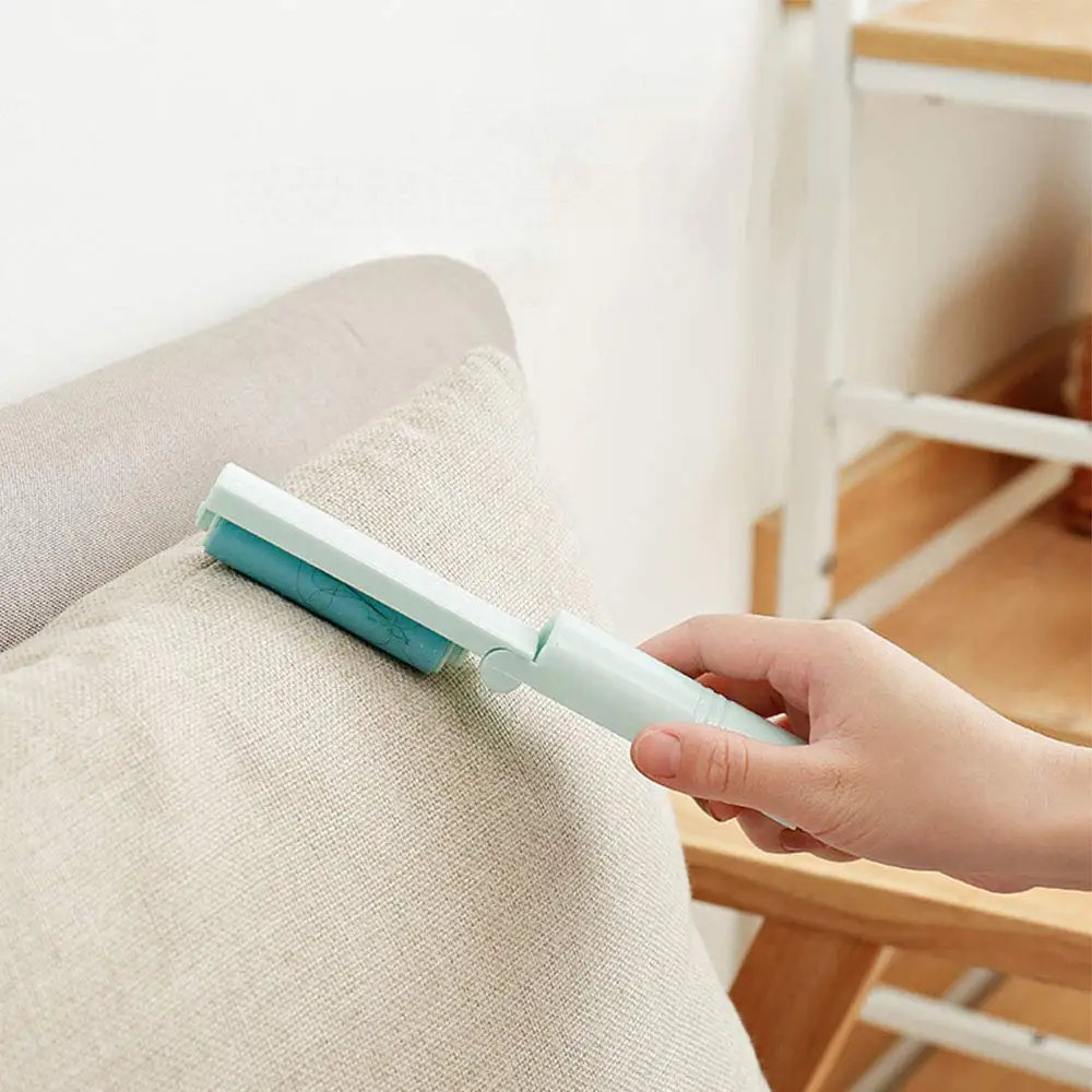 2pcs Sticky Portable Washable Dust Lint Roller With Cover for Wool Sheets Hair Clothes Fluff Dust Catcher Dust Drum Lint Roller